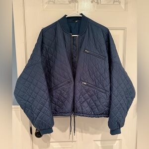Free People Quilted Bomber Jacket